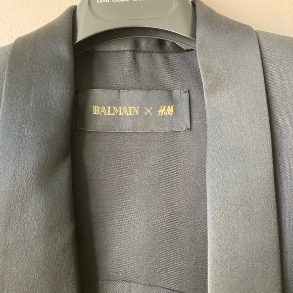 NWOT Balmain x HM Black Vest in size 2. - Picture 6 of 6